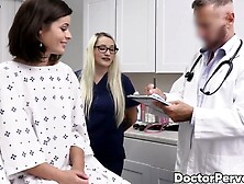 Naughty Brunette Dharma Jones Moans While The Doctor Penetrates Her Deeply