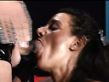 Magnificent dark-haired German bitch fucked in hot BDSM scene