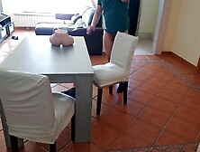 Step sister swaps brothers sex doll for real twat