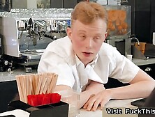 Naughty Server Syren De Mer Serves Up More Than Just Coffee Big Tits and Round Ass