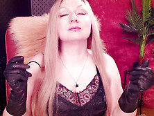 ASMR with dark gloves and Arya Grander vibes