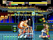 Cute lady having sex with dudes in a park in erotic anime ryona game