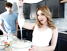 Petite teenager stepsis wants stepbros cream