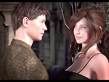 Hentai action with big titty cougars and nubile girls getting down