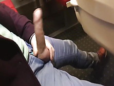 Tommylads Wanking A Big Thick Cock On The Train Full Load