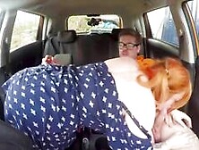 Fake Driving School Harley Morgan Redhead Fucks In Car