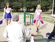 Alexa Grace lures on Molly Mansons dads cock