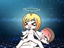 Hot Angel Erato Fucks Default Boy From Gacha Club And Makes Him Cum!!