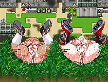 Kamikaze Kommittee Ouka RPG [Hentai Extreme game] Ep. two Game over route two so much gangbanged that she peed herself