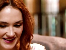 Freya Parker eats ex stepmom Siri Dahls hairy pussy