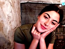 Two Amateur Lesbian Soldiers Kissing, Fingering and Pussy Playing in Quarters