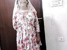 Bride and her chubby Indian husband are making love