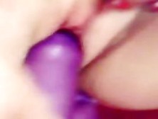 Rubbing my cunt with a sexy dildo