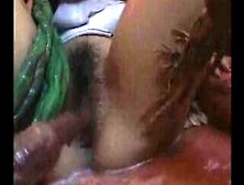 Girl Trapped Inside A Tentacled Monster