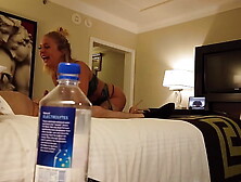 Stupid Water Bottle! Madelyn Monroe Mounts Stranger in Vegas