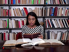 Rachel Rivers gets Fang Got laid in the Library - Rachel rivers