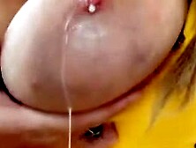 Lactating Big Boobs Milky Natural Pretty Milf Tits milk kate squeeze. mp4