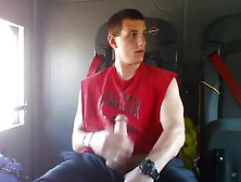 Firefighter Jerking Off Inside Fire Truck -. Mp4