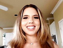 The couple has a great sex on the bed with Lucy Anne