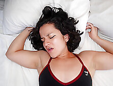 Tiny Muscled Latina Cherry Gets Spread Apart By Trainer