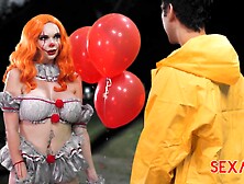 Big Titties Redhead In Cosplay Horror Hardcore (4K) - Big Dick