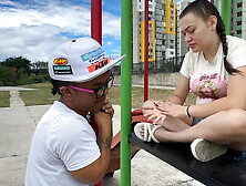 Julianaburning finds crying girl in park and comforts her with hard cock - Amateur Latina Anal