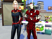 Captain Marvel Hammered By Iron Hubby Marvel Porn