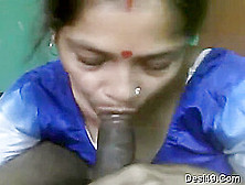 Exclusive- Desi Village Boudi Sucking Dewar Dick