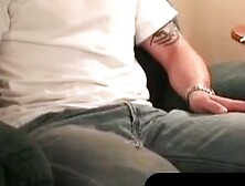 InkSeductionXXX. com Tattooed Sex God Squirts Black fluid All Over Himself