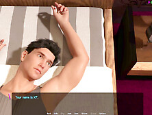 Steamy three-dimensional office sex adventure with big boobed brunette from Porny Games