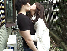 Making Out After Work Leads To A Public Blowjob By Maki Hojo