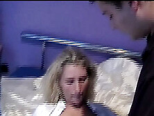 Beautiful blonde German mom fucks a younger studd in the bedroom