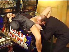 Girl On Pinball Machine Fucked