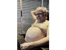 Chubby Grandpa Is Jerking Off In Front Of The Camera