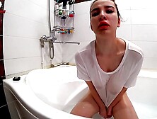 Charming Babe Passionate Blowing and Fuck Dildo - Female Cumming