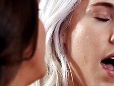 Lesbians On Fire - Scene #3",  "<sys>Abby Cross & Cadance Luxx; <tags>lesbian-sex,  girl-on-girl,  pussylicking