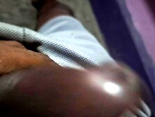 Slutty Dude in Sweatpants Masturbates his Large Shlong until Groaning Spunk fountain