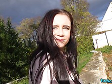 Outdoor wild fuck with a stranger is all that horny Caroline Mann wants