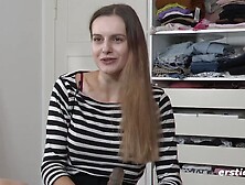 German Studies College Girl Lauren Riding her Sex Toy