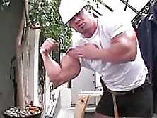 Construction Worker Jerking Off