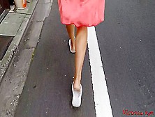 Foot Fetish Goddess Walking In The City