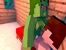 Zombie Munching On His Sweet Minecraft Nectar