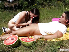 Brunette Teen 18+ Tamara Gets Fucked Outdoors