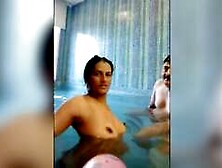 Indian Aunty Bathing