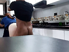 I Convince The Employee To Fuck In The Kitchen.  Part 2