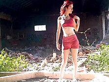 Gets Horny In An Abandoned Ship, Then She Puts Her Whole Hand In Her - Cute Pussy And Ariel Ortiz