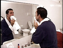 a nice anal fuck in the bathroom while someone is watching us