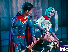 Superman inserts Harley Quinn's bat into his anus to save the world.