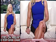 Fox News Anna Kooiman Showing Vagina & Rubbing Her Legs