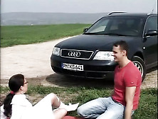 German Amatuer From The 90S With Porn Actresses Getting Slammed Outdoors